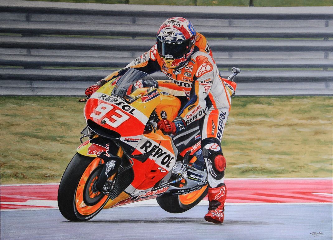 MotoGP, Marc Marquez becomes a work of art | GPone.com