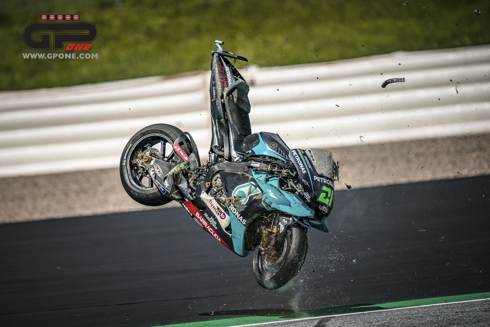 MotoGP, Hi-RES images of the accident in the Austrian GP at the Red