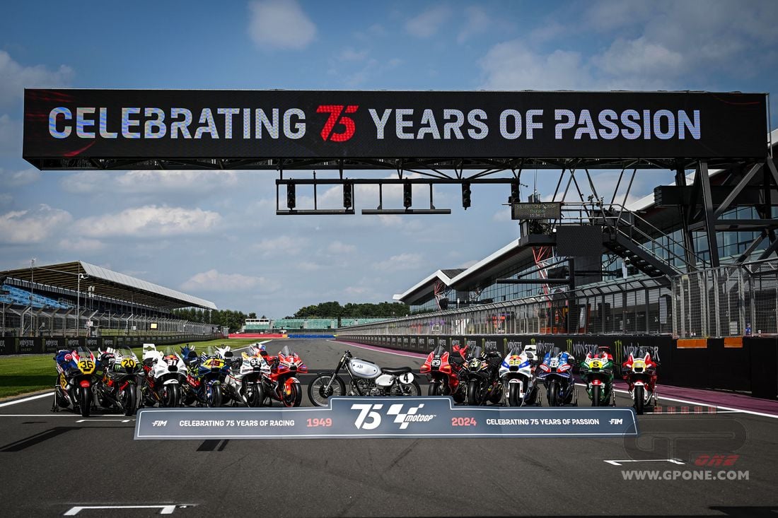 MotoGP, MotoGP 75th anniversary celebrations at Silverstone An