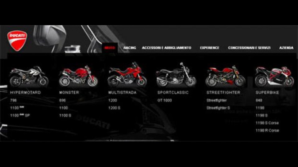 Moto - News: Tutto nuovo il sito www.ducati.com