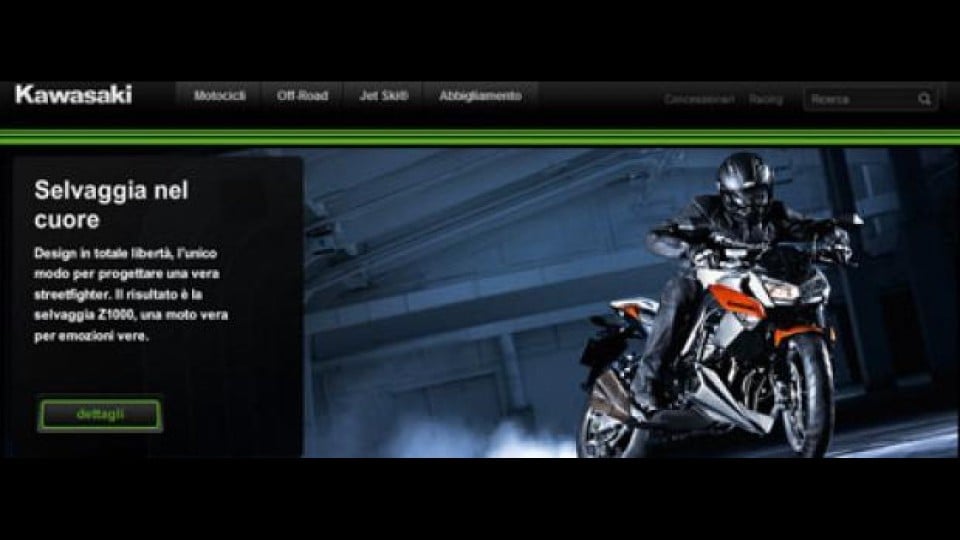 Moto - News: Rinnovato il sito www.kawasaki.it