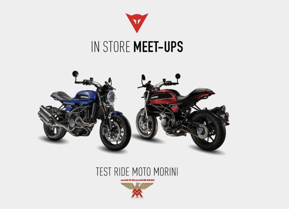 Moto - News: Dainese e Moto Morini, test ride a Roma