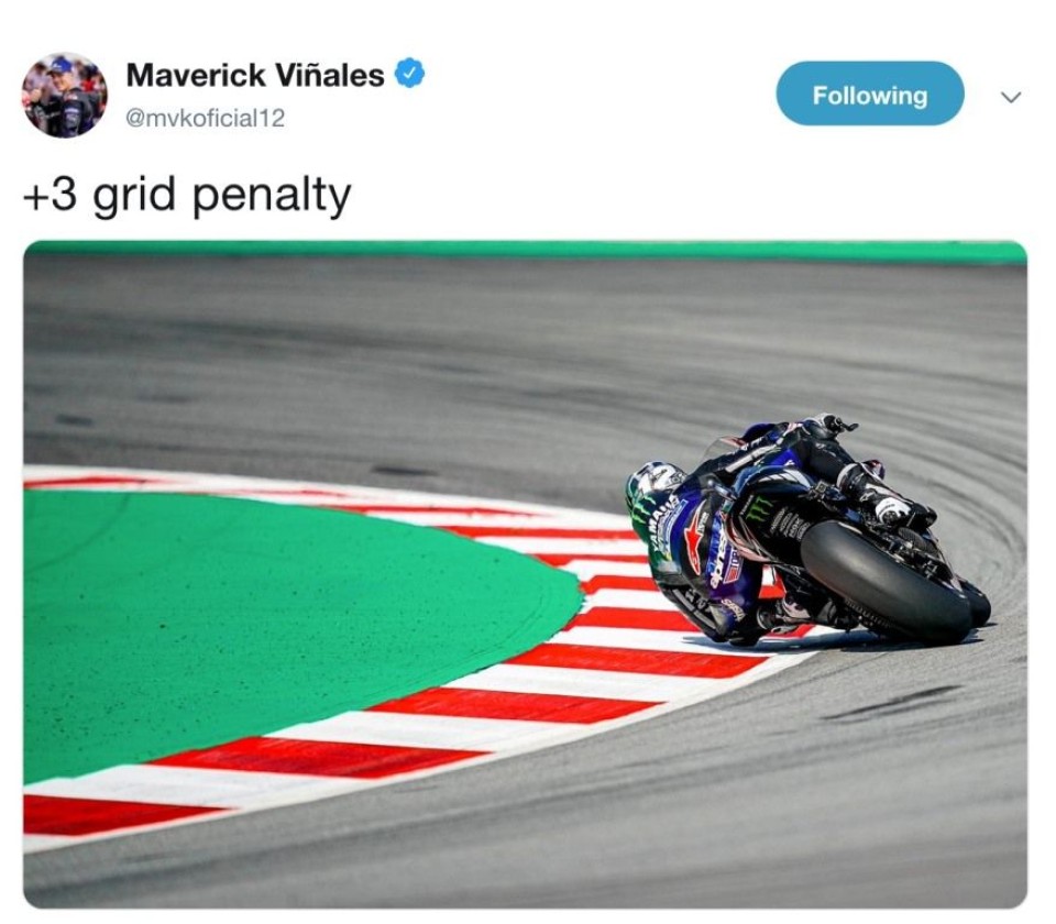 MotoGP: Vinales penalizzato di 3 posizioni, Morbidelli in 1^ fila
