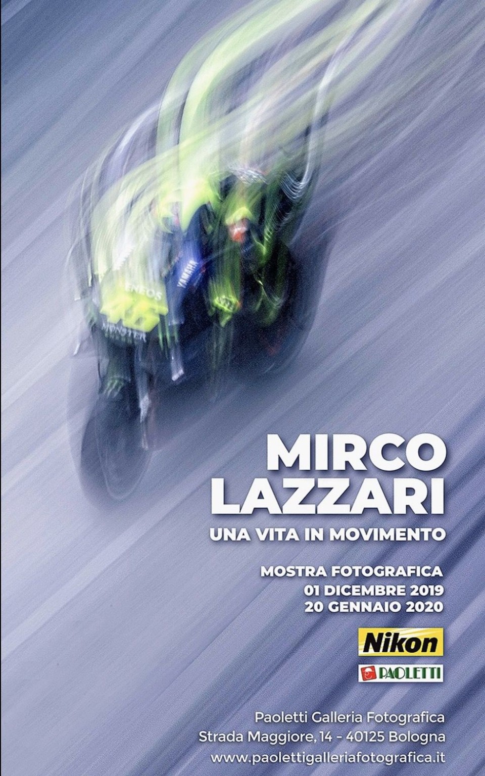 MotoGP: MOSTRA 'Una vita in movimento', di Mirko Lazzari, a Bologna