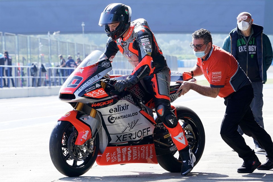 Moto2: Tommaso Marcon in Qatar in place of the injured Corsi on the MV Agusta