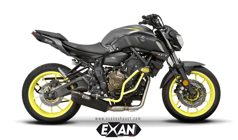 Moto - News: Una nuova voce alla “vecchia” Yamaha MT-07 con gli scarichi Exan 