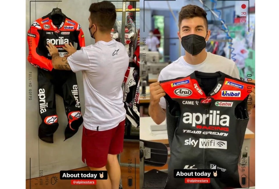 MotoGP: Maverick Vinales scalda i motori per Aragon: pronta la tuta Aprilia