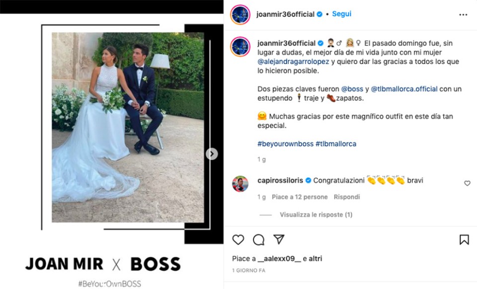 MotoGP: Joan Mir firma il contratto più importante della sua carriera: si è sposato!