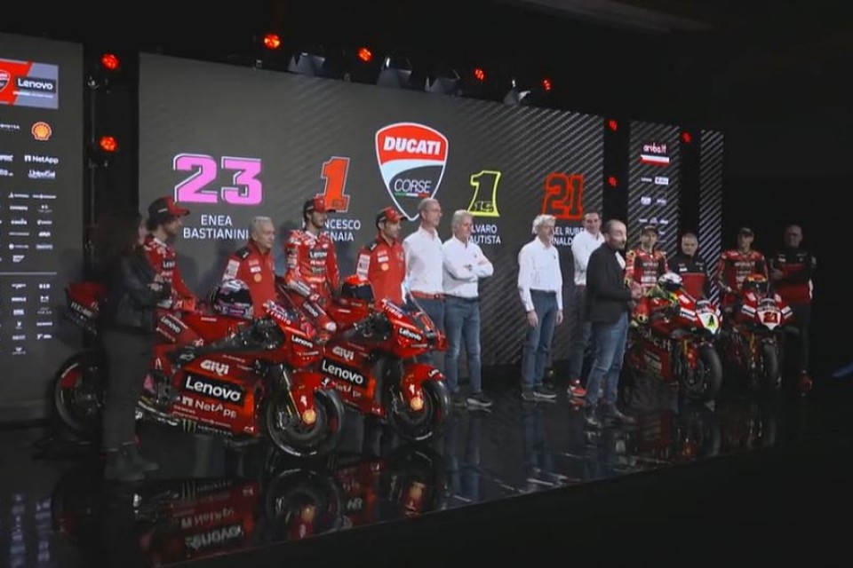 MotoGP: Ducati: la forza dei numeri 1, la sfida di Bagnaia e Bautista a MotoGP e SBK