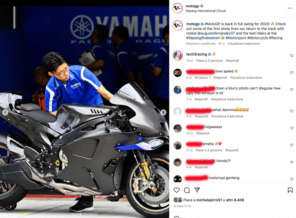 Pitlane blindata a giornalisti e fotografi...ma ecco la Yamaha (quasi) senza veli