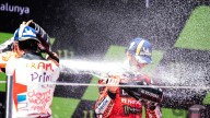 MotoGP: Il podio di Barcellona: Bagnaia, Martìn e Marquez: lotta sul filo