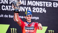 MotoGP: Il podio di Barcellona: Bagnaia, Martìn e Marquez: lotta sul filo