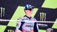 MotoGP: Il podio di Barcellona: Bagnaia, Martìn e Marquez: lotta sul filo