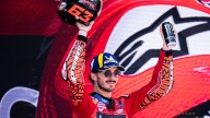 MotoGP: Il podio di Barcellona: Bagnaia, Martìn e Marquez: lotta sul filo