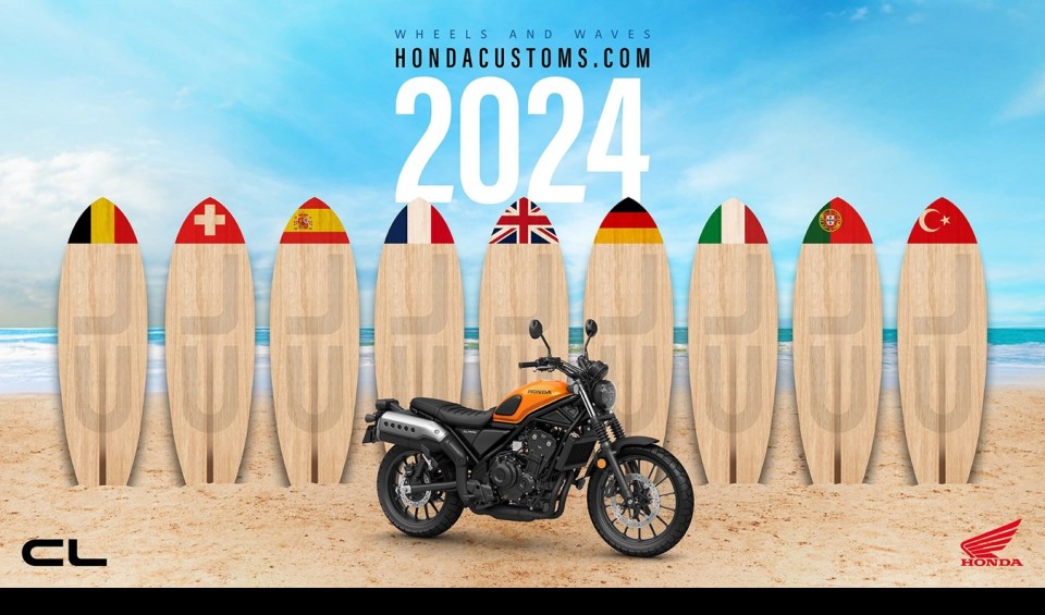 Moto - News: Honda al Wheels & Waves di Biarritz con 16 customizzazioni della scrambler CL500